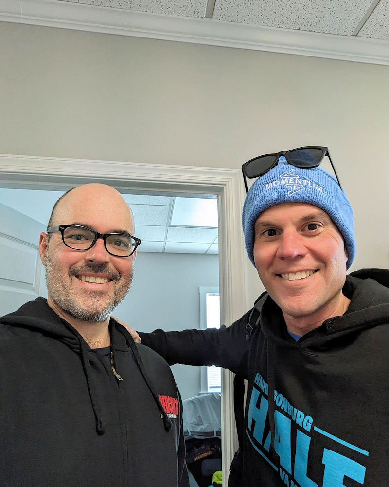 Dr. Glazer and patient