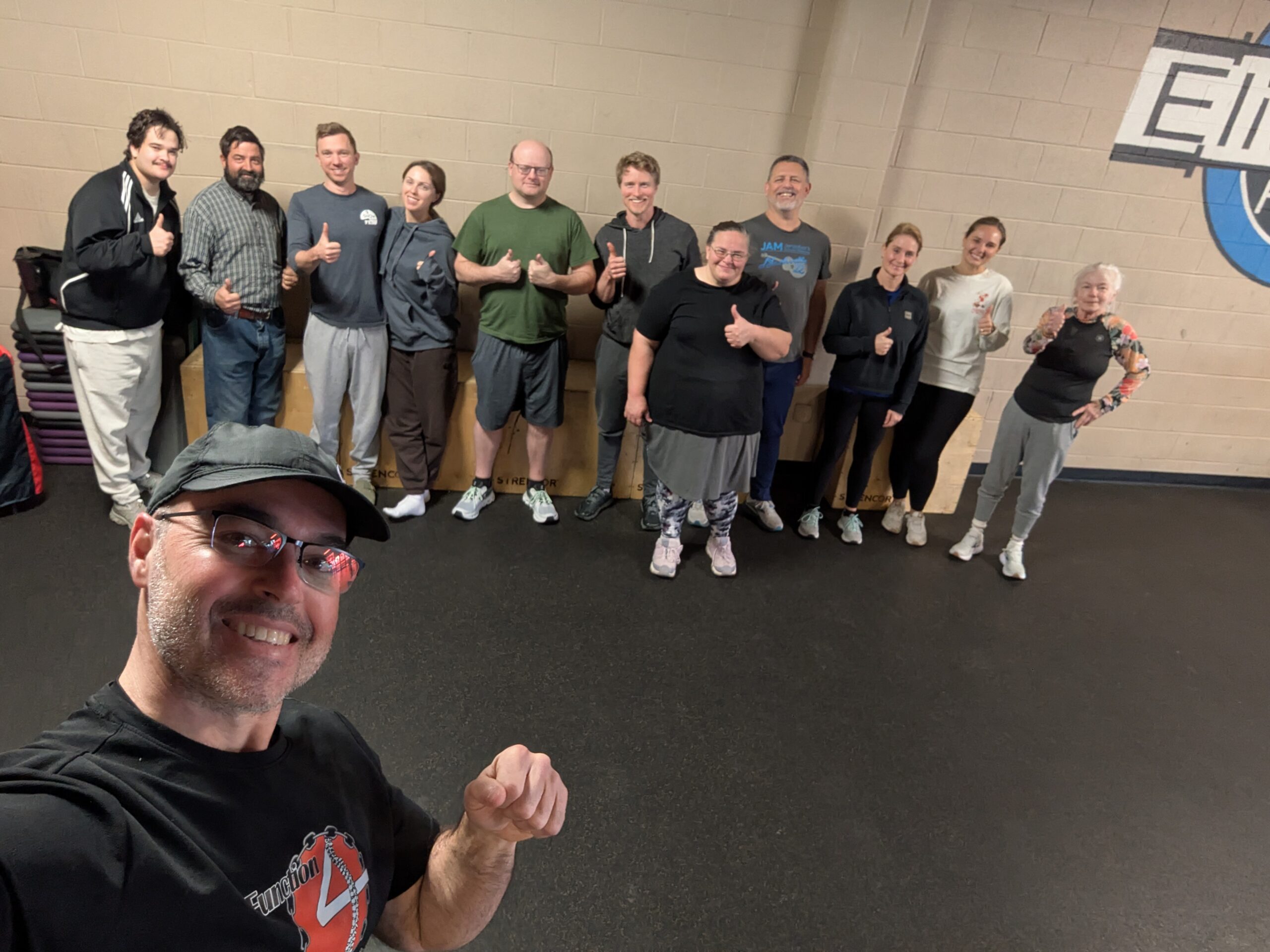 Harrisonburg health workshop with community members learning about movement